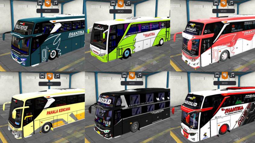 Mod Bussid Bus Shantika