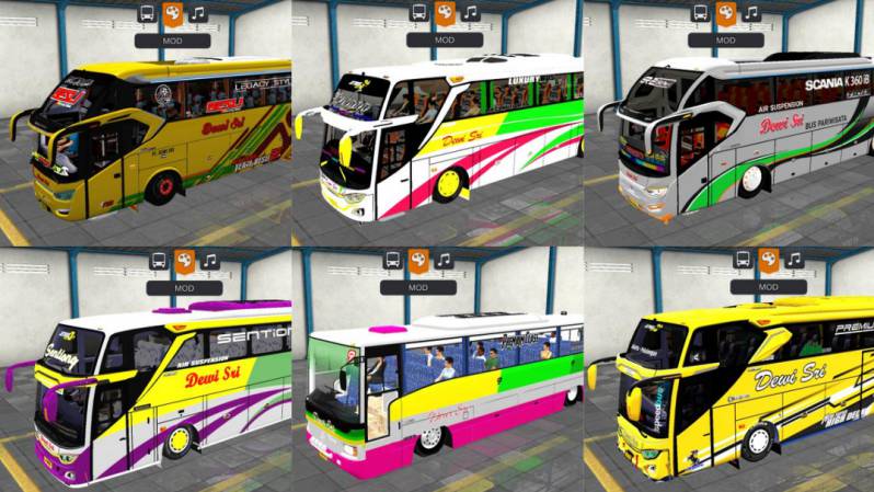 Mod Bussid Bus Dewi Sri