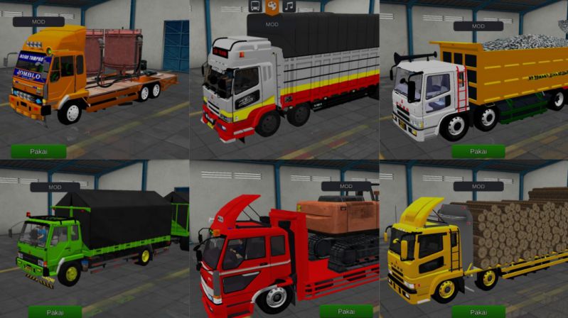 Mod Bussid Truck Fuso Tribal