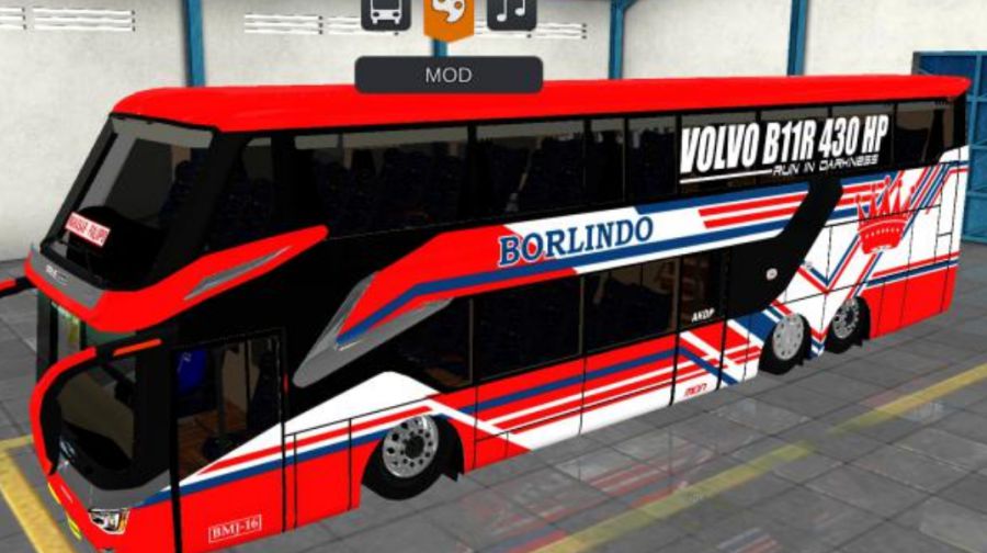 Mod Bussid Bus Borlindo SR2 XDD