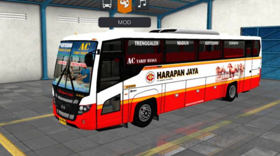 Mod Bussid Bus Scorpion King Harapan Jaya