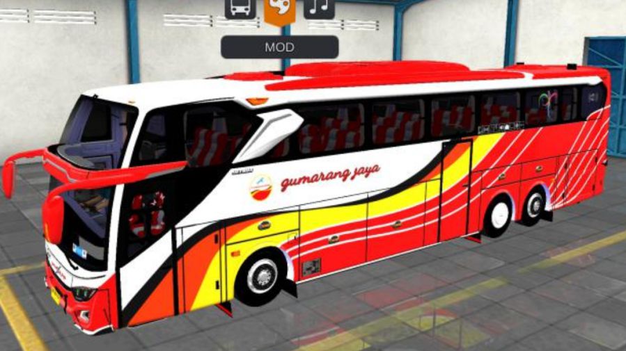 Mod Bussid Bus JB3+ Tronton Volvo B11R Gumarang Jaya