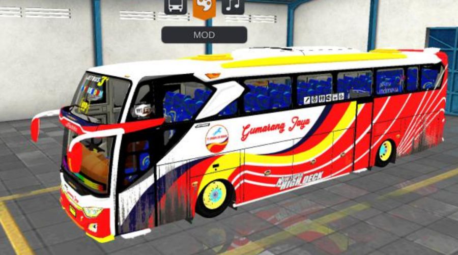 Mod Bussid Bus JB3+ Mercy O500R Gumarang Jaya