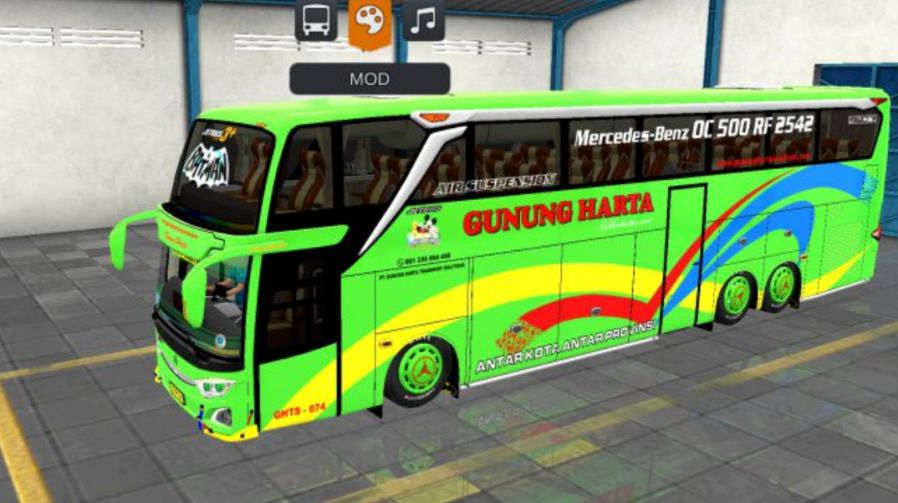 Mod Bussid Bus UHD Tronton Gunung Harta