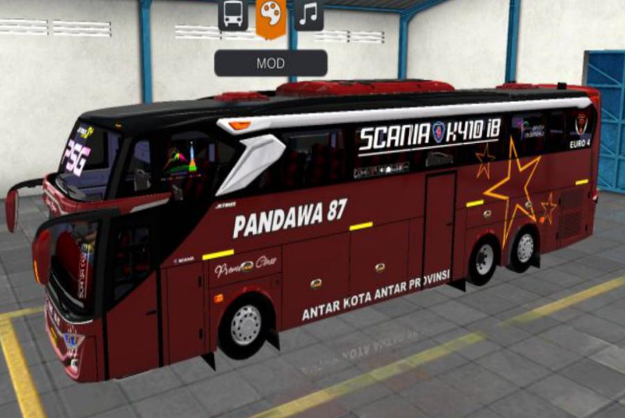 Mod Bussid Bus Pandawa 87 JB3+ Tronton Scania