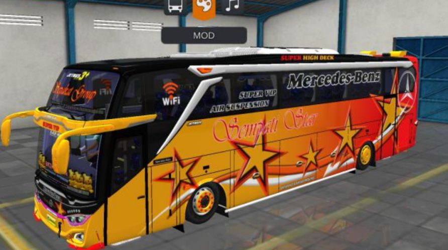 Mod Bussid Bus Sempati Star JB3+ Mercy O500R