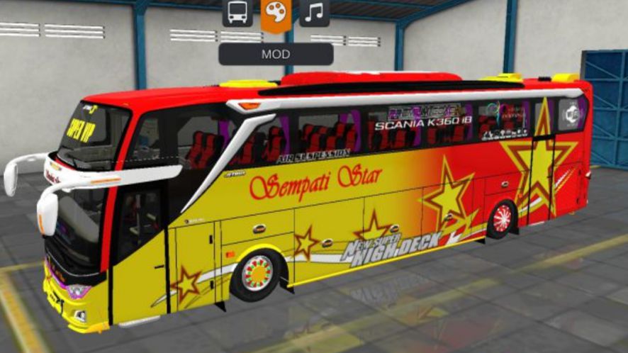 Mod Bussid Bus Sempati Star JB3+ Setra Non Facelift