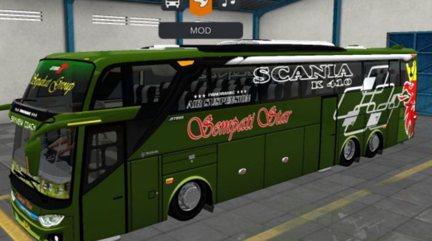 Mod Bussid Bus Sempati Star JB3+ SHD Scania Tronton