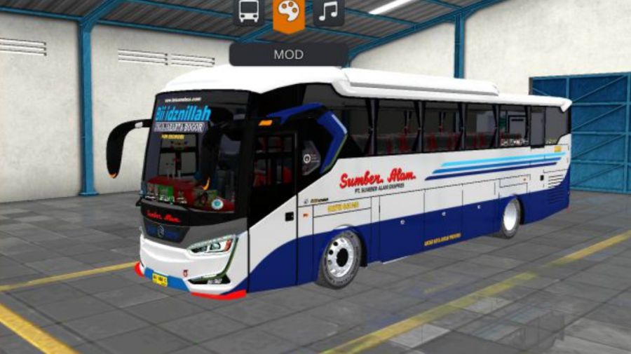 Mod Bussid Bus Sumber Alam SR2 Panorama