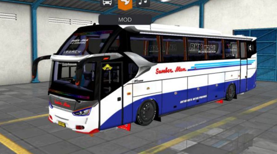 Mod Bussid Bus Sumber Alam SR2 Hino