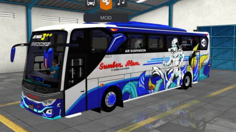 Mod Bussid Bus Sumber Alam JB3+ HDD Hino