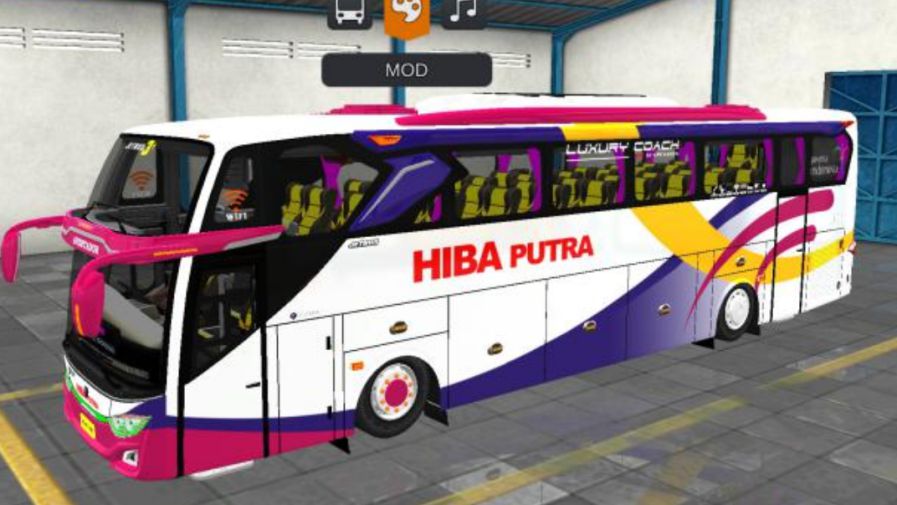 Mod Bussid Bus JB3+ Voyager Scania Hiba Putra