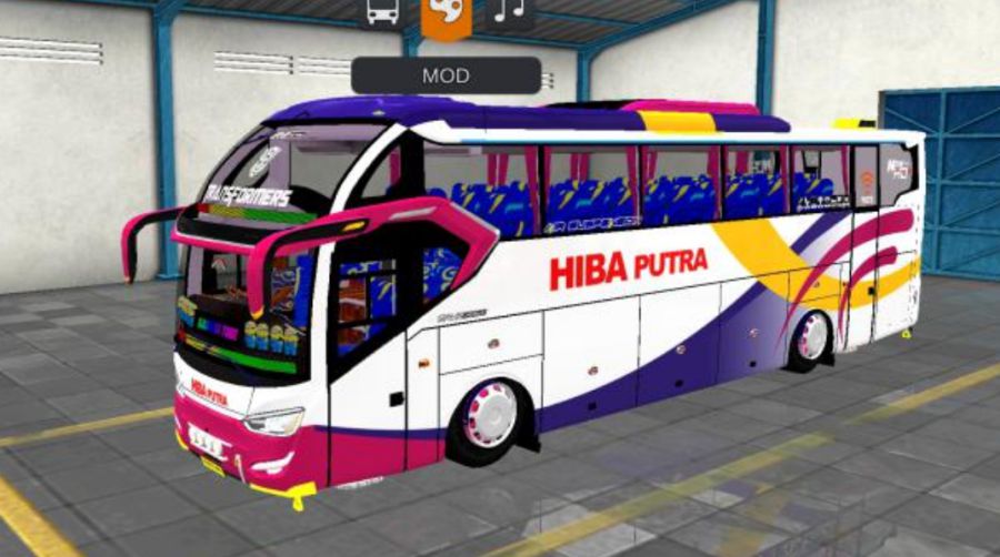 Mod Bussid Bus SR2 XHD Prime Hiba Putra