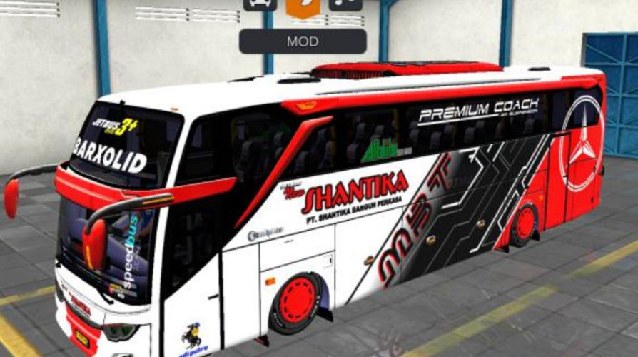 Mod Bussid Bus Shantika JB3+ SHD