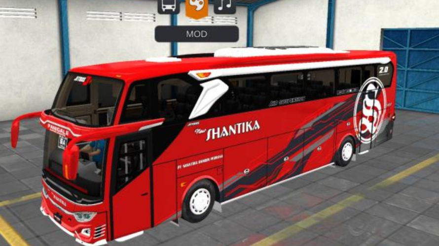 Mod Bussid Bus Shantika JB3+ SHD Hino