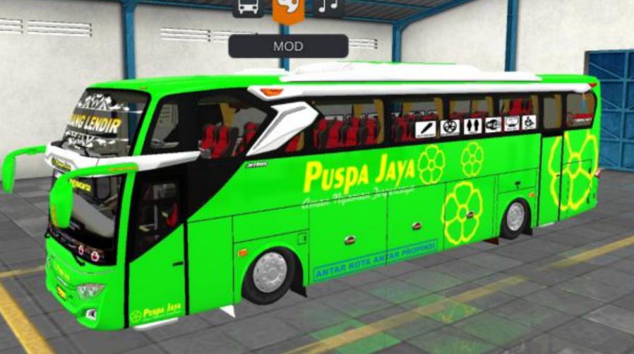 Mod Bussid Bus Puspa Jaya JB3+ SHD Voyager