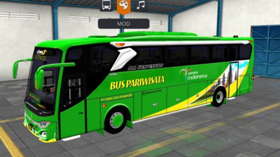 Mod Bussid Bus Puspa Jaya JB3+ HDD Hino