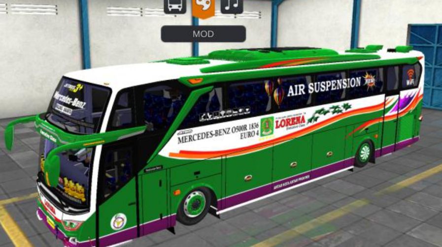 Mod Bussid Bus Lorena JB3+ Mercy O500R