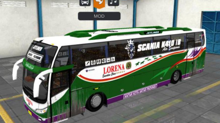 Mod Bussid Bus Lorena SHD Scania