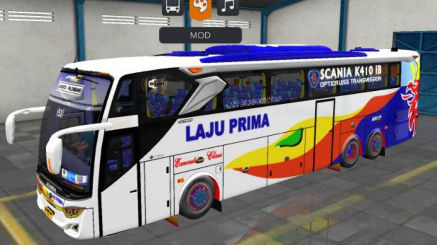 Mod Bussid Bus Laju Prima JB3+ Tronton Single Glass