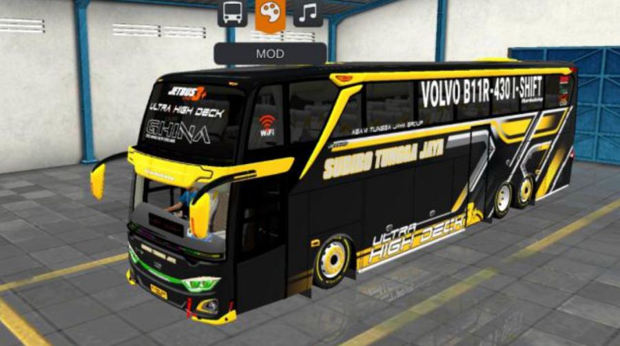 Mod Bussid Bus UHD Ghina