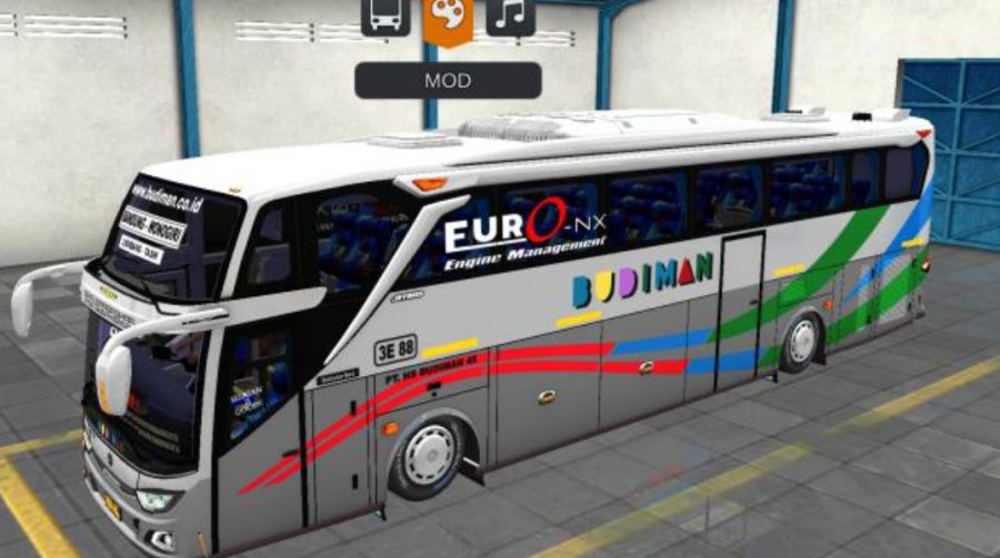 Mod Bussid Bus Budiman JB3+ SHD Mercy O500R