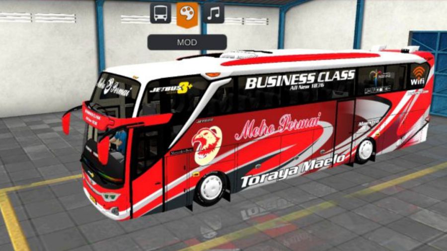 Mod Bussid Bus Metro Permai JB3+ Mercy O500R