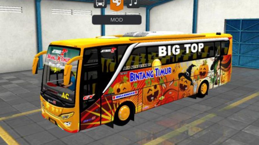 Mod Bussid Bus Bintang Timur JB2HD Halloween