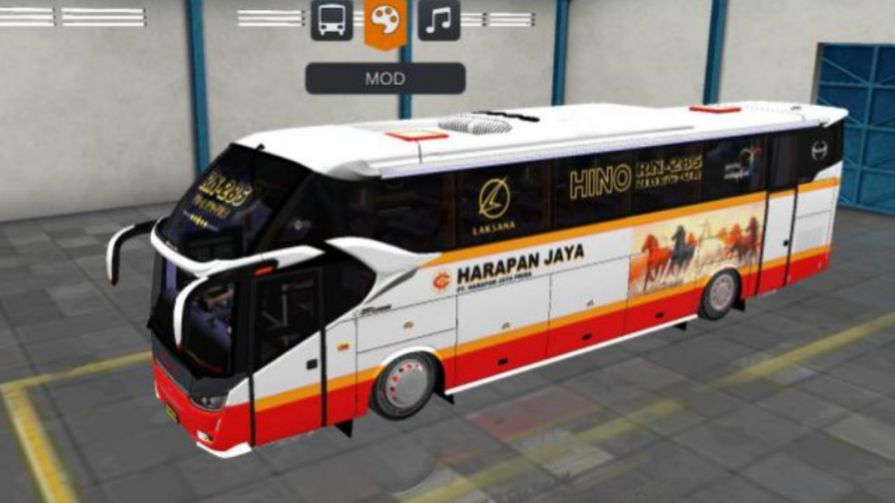 Mod Bussid Bus SR2 XHD Harapan Jaya