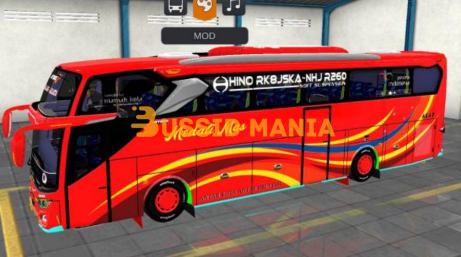 Mod Bussid Bus Medali Mas JB3+ SHD Hino RK