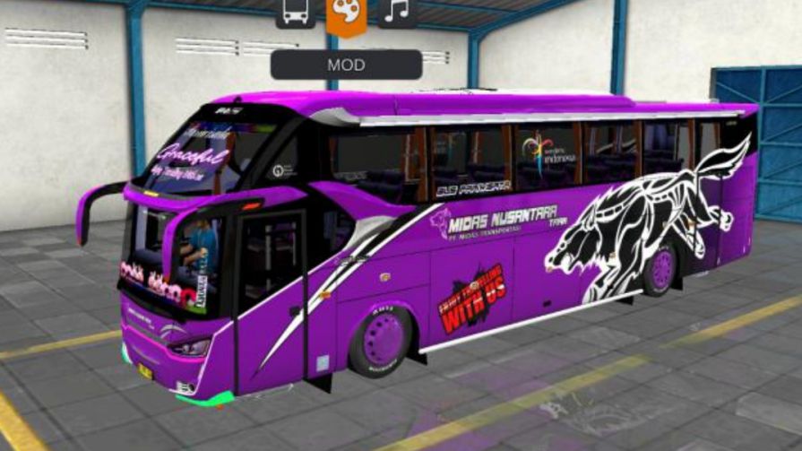 Mod Bussid Bus Midas Nusantara SR2 Hino Graceful