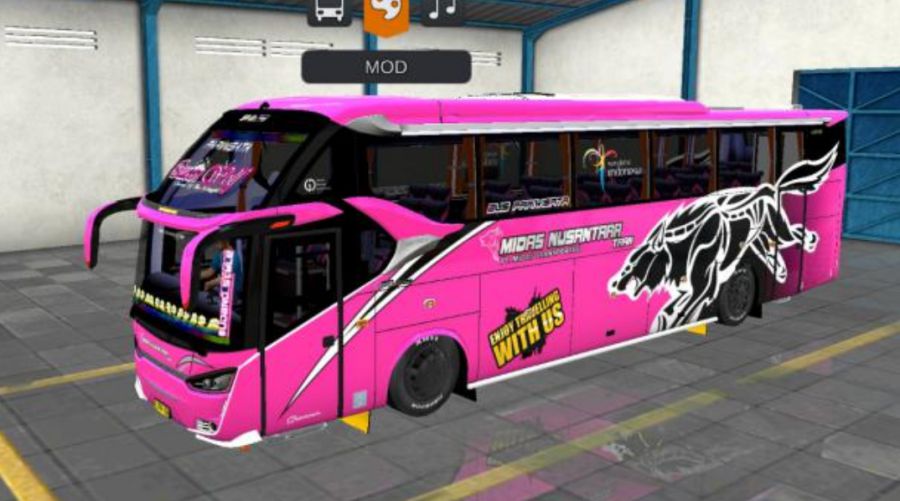 Mod Bussid Bus SR2 Hino Queen Wolf Midas Nusantara