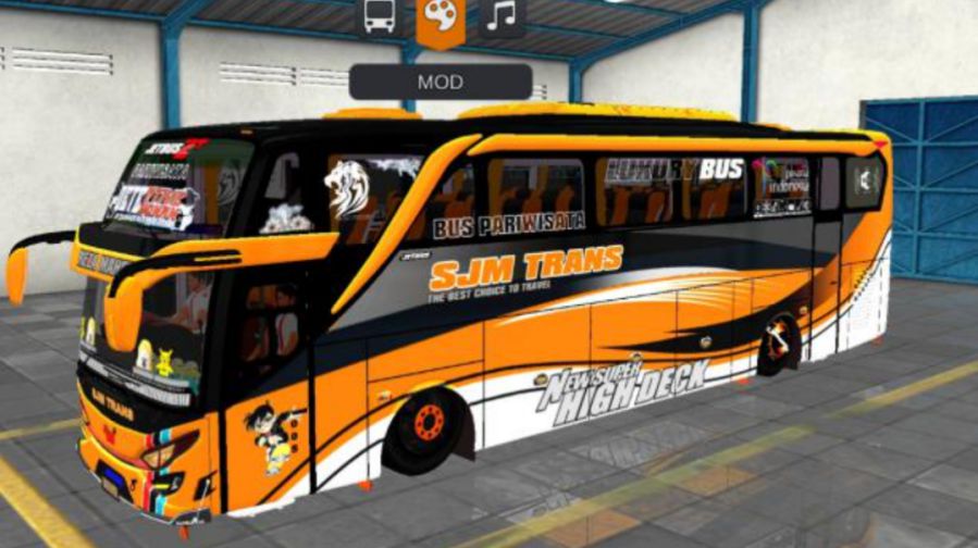 Mod Bussid Bus SJM Trans JB2 SHD Hino RK