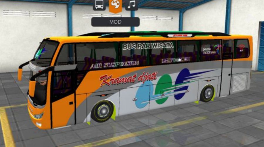 Mod Bussid Bus Kramat Djati JB3+ Jetliner HDD