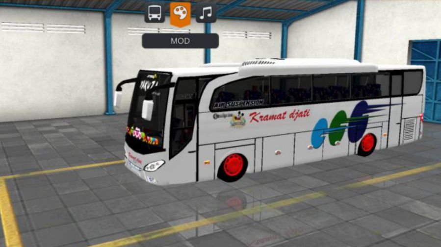 Mod Bussid Bus JBHD Hino RK8 Kramat Djati