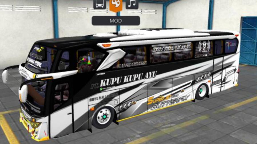 Mod Bussid Bus Kupu Kupu Ayu JB3+ SHD Hino