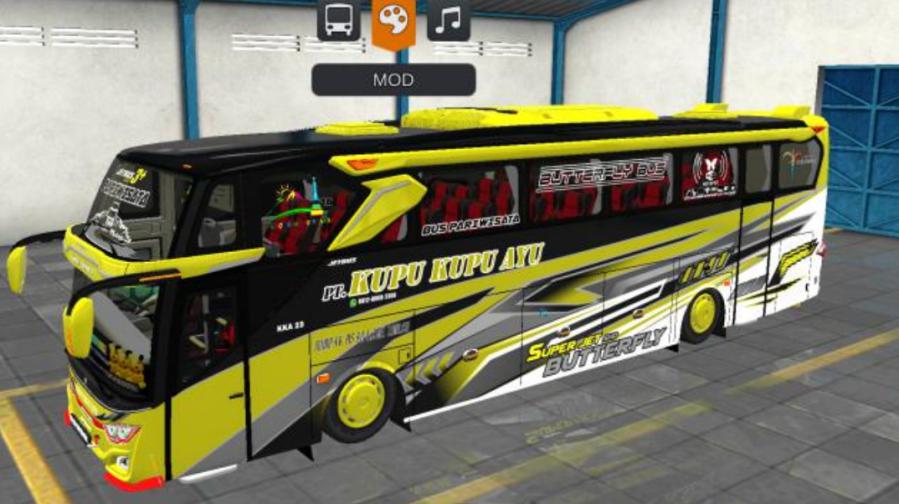 Mod Bussid Bus Kupu Kupu Ayu JB3+ SHD Voyager