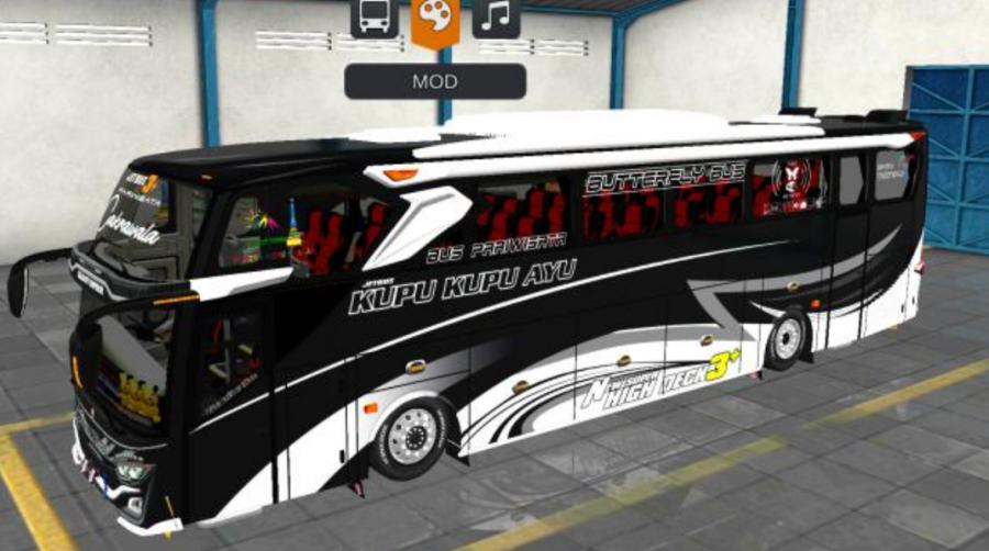 Mod Bussid Bus Kupu Kupu Ayu JB3+