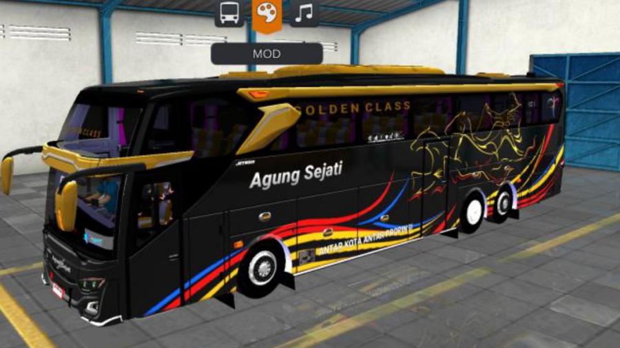 Mod Bussid Bus Agung Sejati JB3+ Tronton Volvo B11R