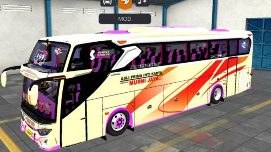 Mod Bussid Bus Murni Jaya JB3+ Hino RK