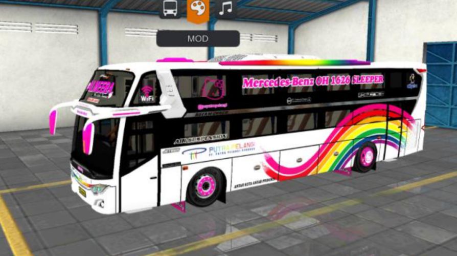 Mod Bussid Bus Putra Pelangi Dream Coach