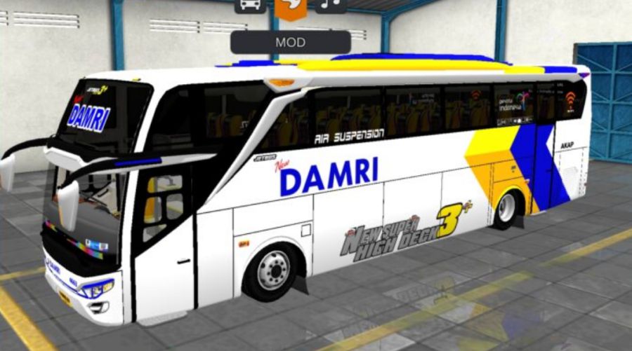 Mod Bussid Bus DAMRI JB2+ SHD