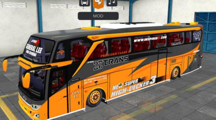 Mod Bussid Bus 27 Trans JB3+ SHD Mercy O500R