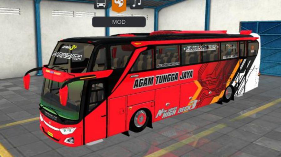 Mod Bussid Bus Agam Tungga Jaya JB3+ Air Suspension