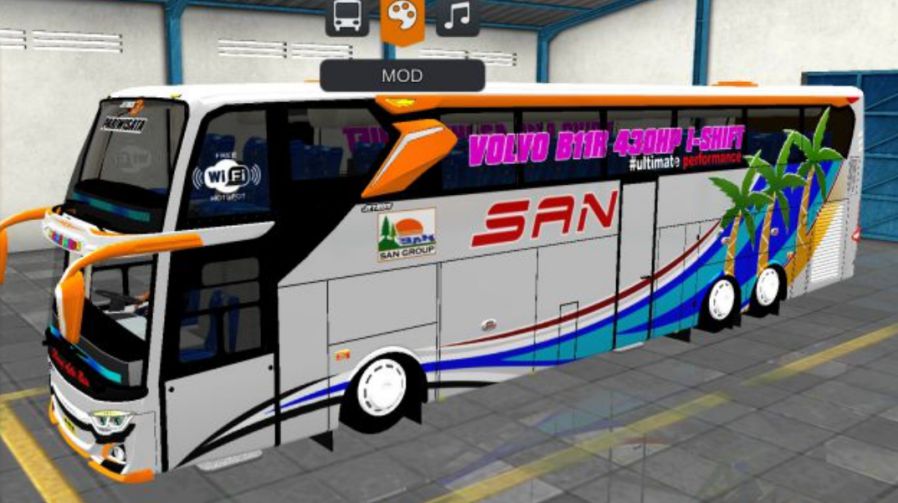 Mod Bussid Bus SAN JB3+ UHD Voyager