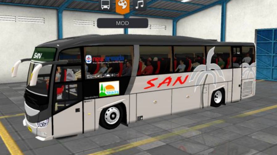 Mod Bussid Bus SAN Evonext