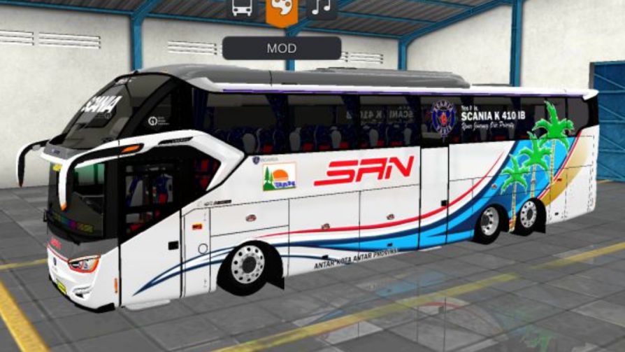 Mod Bussid Bus SAN SR2 XHD Prime Tronton