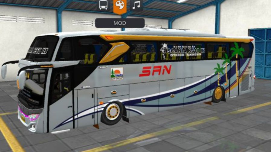 Mod Bussid Bus SAN JB3+ Voyager Scania