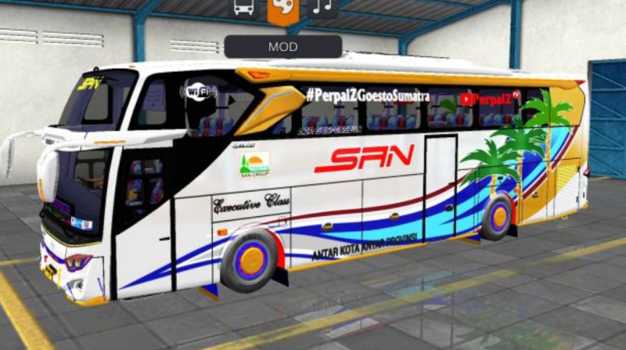 Mod Bussid Bus SAN JB3+ SHD Hino RK