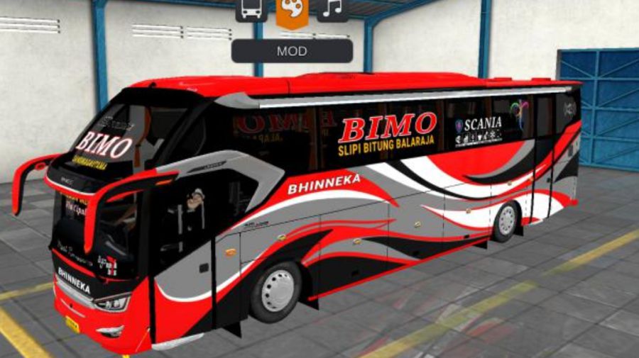 Mod Bussid Bus Bhinneka SR2 S Bella